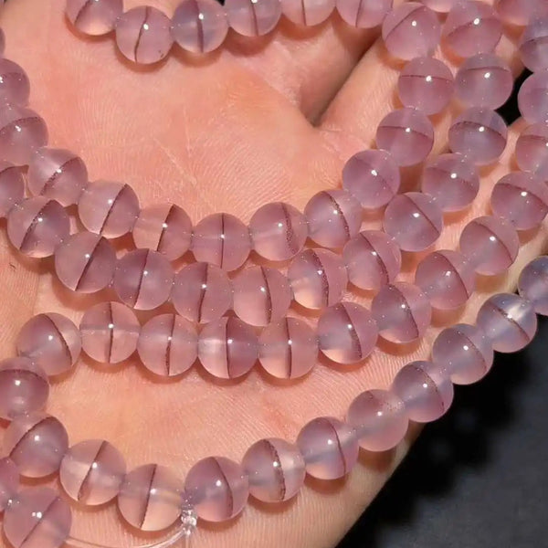 Pink Agate Prayer Beads-ToShay.org