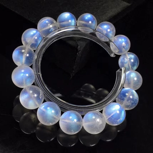 Blue Moonstone Bead Bracelet-ToShay.org