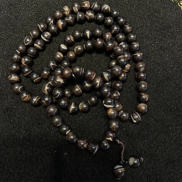 Black Agate Buddha Beads-ToShay.org