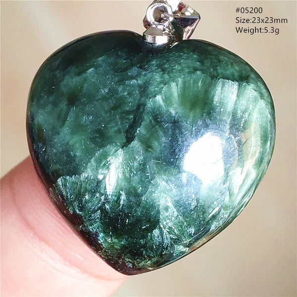Green Seraphinite Pendant-ToShay.org