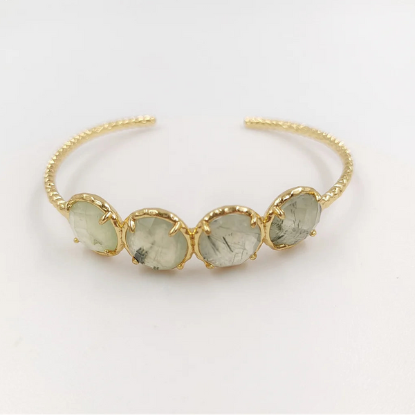 Mixed Crystal Cuff Bangle-ToShay.org