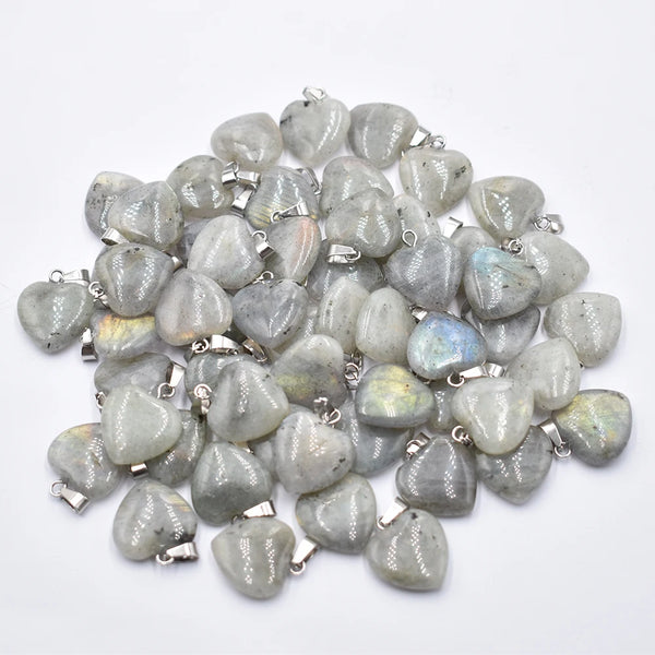 Grey Labrador Heart Pendants-ToShay.org