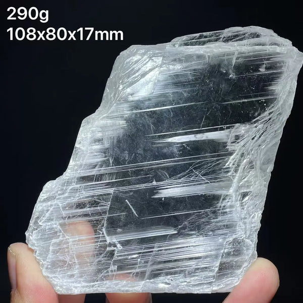 White Yellow Selenite Fluorescent Stone-ToShay.org