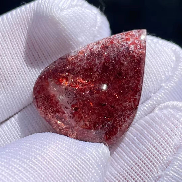 Red Rutilated Quartz Pendant-ToShay.org
