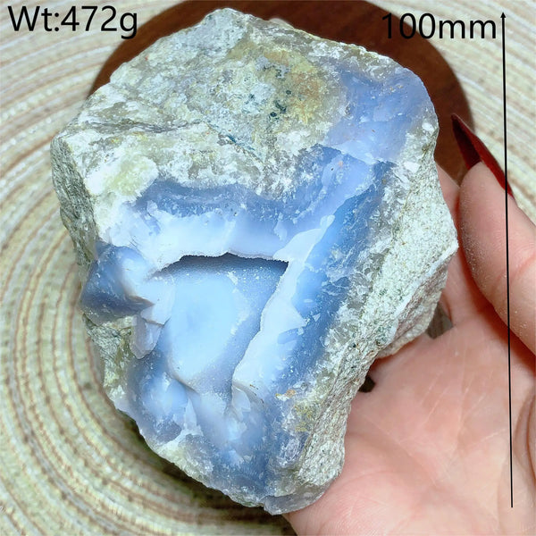 Blue Lace Agate Raw Stone-ToShay.org