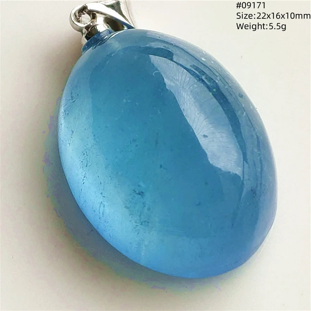 Blue Aquamarine Quartz Pendant-ToShay.org
