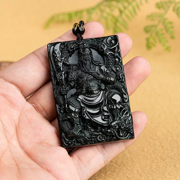 Black Jadeite Guan Gong-ToShay.org
