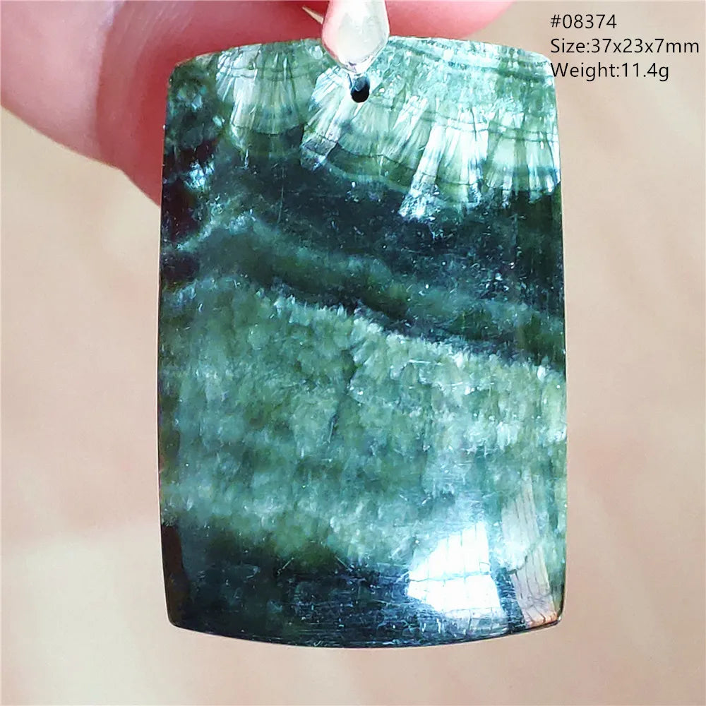 Green Seraphinite Pendant-ToShay.org