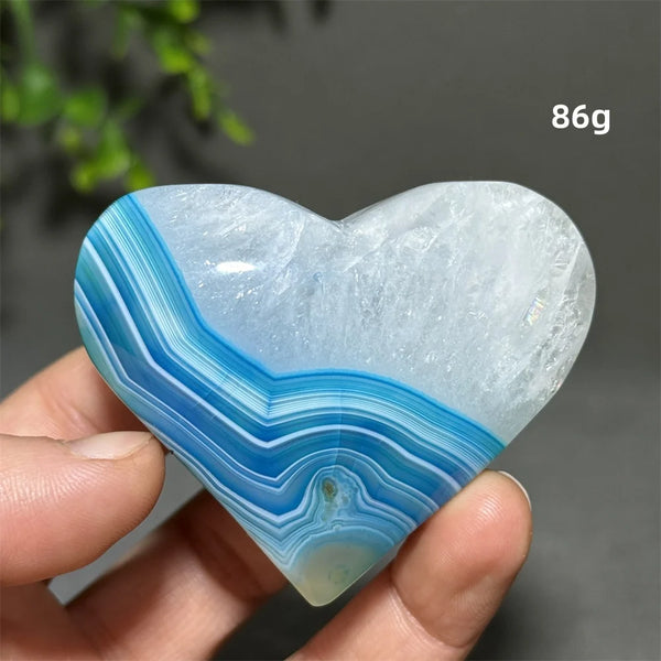 Blue Agate Heart-ToShay.org