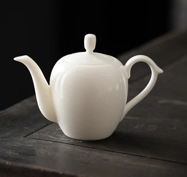 White Porcelain Teapots-ToShay.org