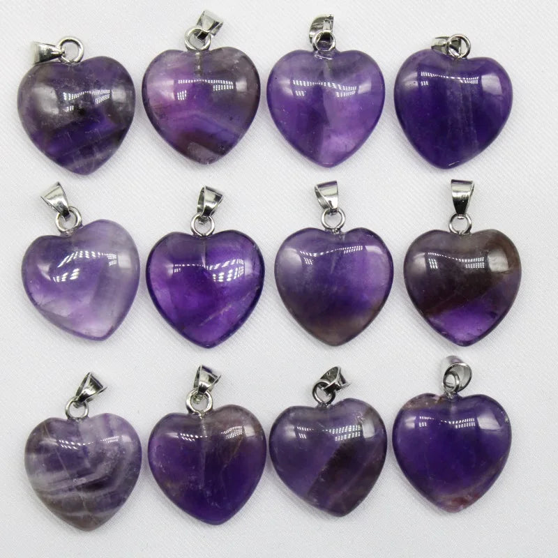 Mixed Quartz Crystal Heart-ToShay.org