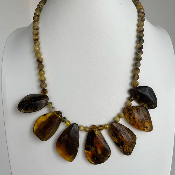 Yellow Amber Necklace-ToShay.org