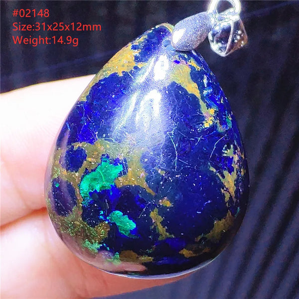 Blue Azulite Pendant-ToShay.org