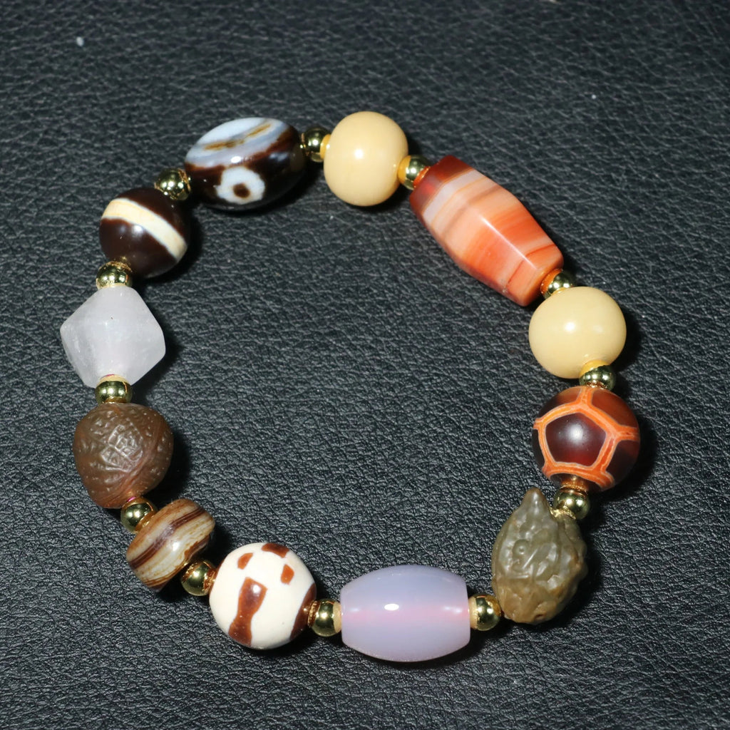 Tibetan Agate Dzi Bead-ToShay.org