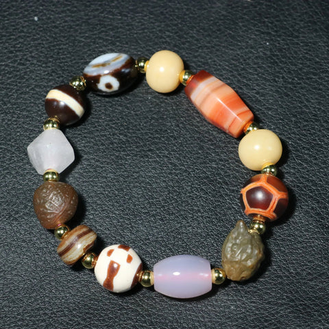 Tibetan Agate Dzi Bead-ToShay.org