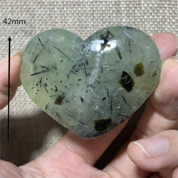 Green Grape Prehnite Hearts-ToShay.org