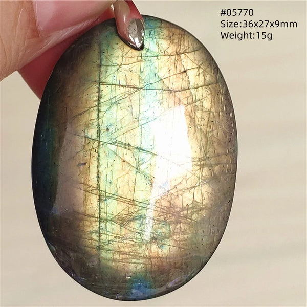 Blue Purple Labradorite Pendant-ToShay.org