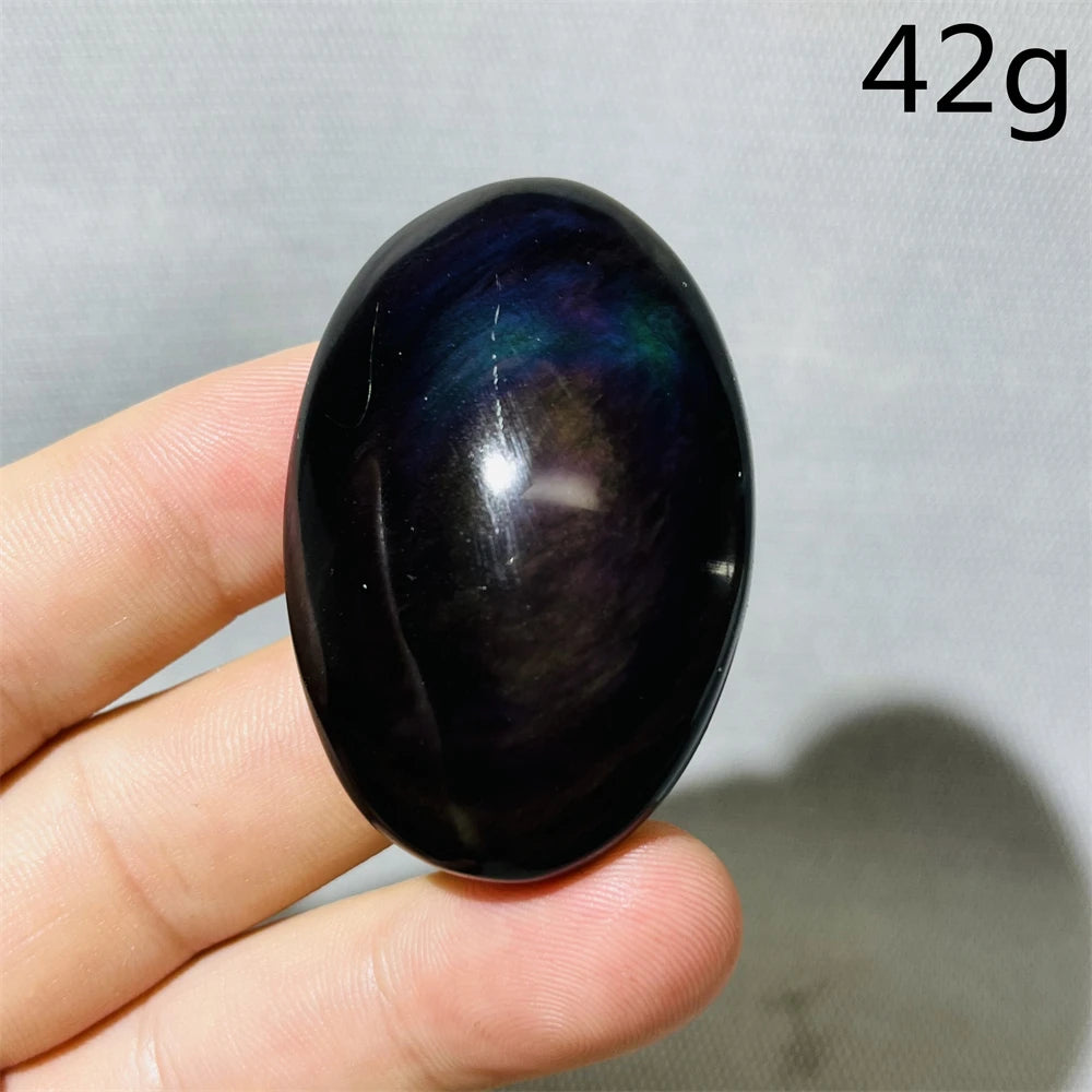 Rainbow Obsidian Palm Stone-ToShay.org
