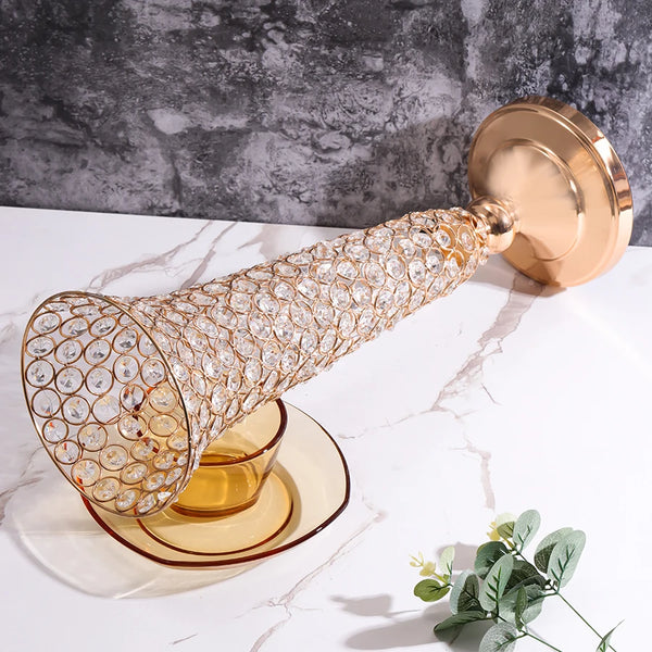 Crystal Bead Flower Vase-ToShay.org