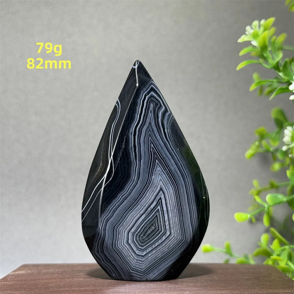 Black Striped Agate Torch-ToShay.org