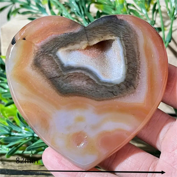 Yellow Agate Druzy Heart-ToShay.org