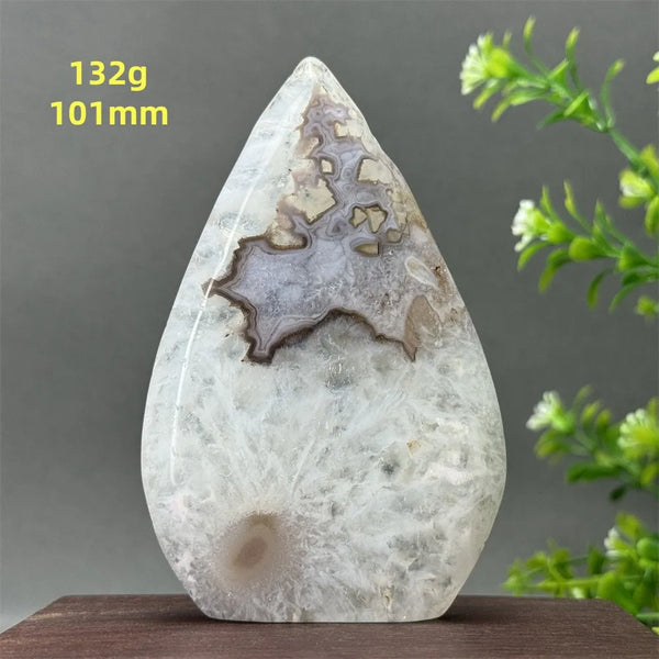 Blue Agate Geode Torch-ToShay.org