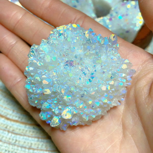 Rainbow Aura Quartz Cluster-ToShay.org