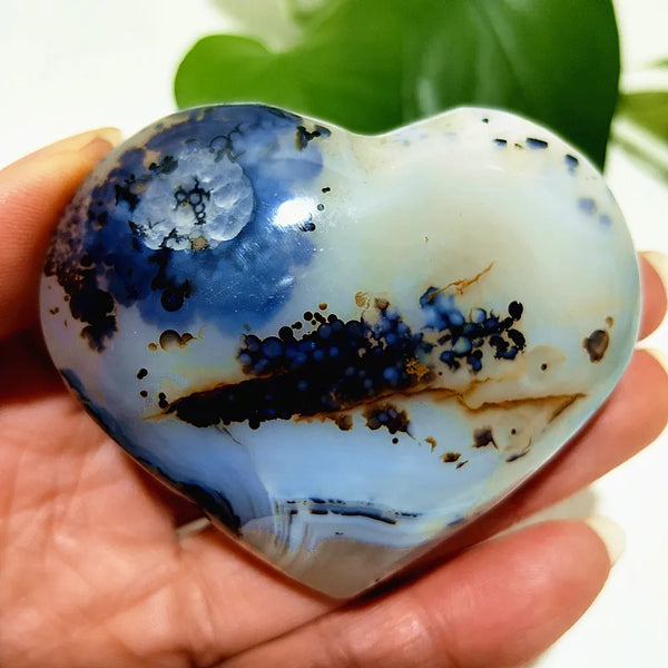 Yellow Moss Agate Heart-ToShay.org