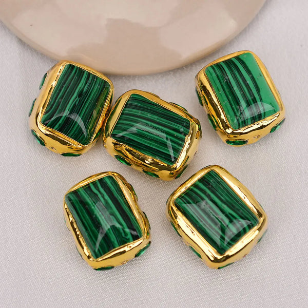 Green Malachite Paved Beads-ToShay.org