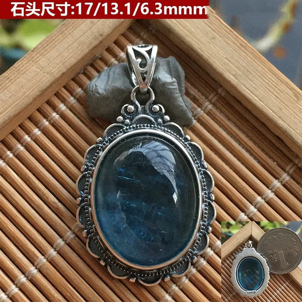 Blue Aquamarine Pendant-ToShay.org