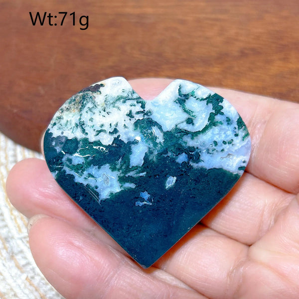 Green Moss Agate Heart-ToShay.org