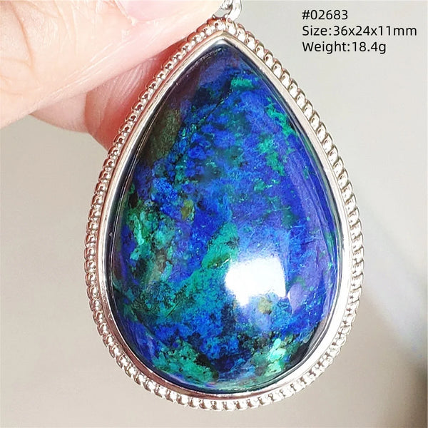 Blue Azurite Pendant-ToShay.org