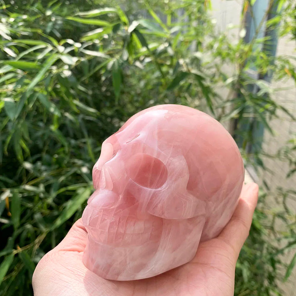 Pink Rose Quartz Skull-ToShay.org