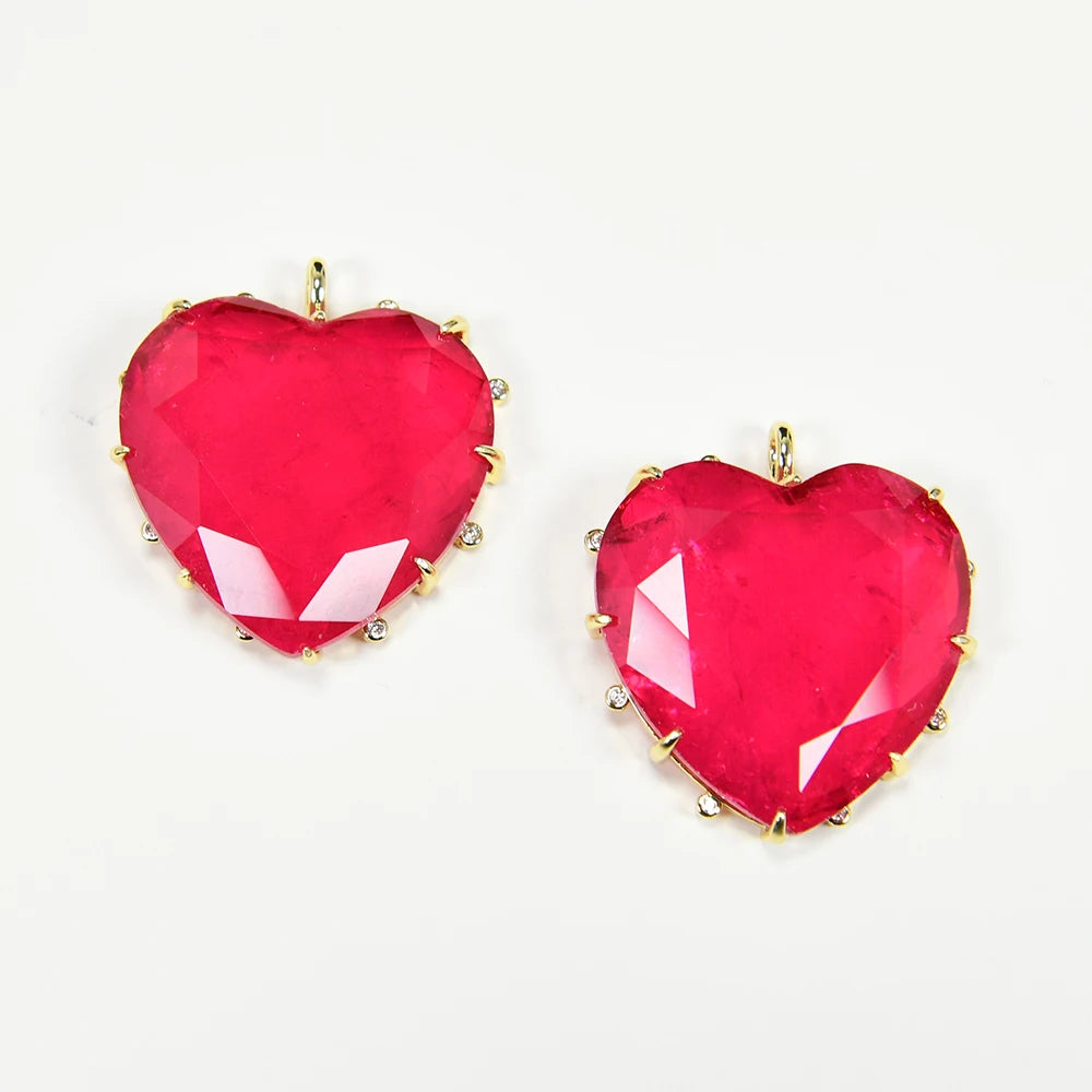 Red Crystal Quartz Heart-ToShay.org