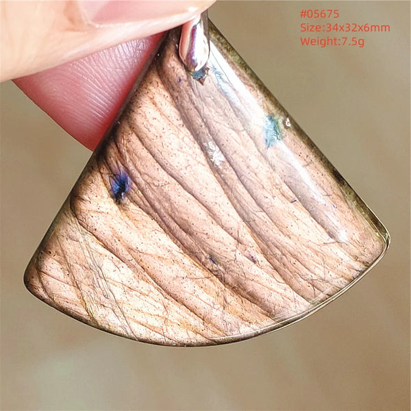 Blue Purple Labradorite Pendant-ToShay.org