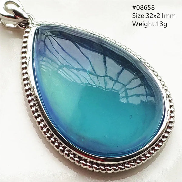 Blue Aquamarine Pendant-ToShay.org
