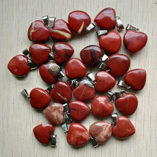 Mixed Crystal Heart Pendants-ToShay.org