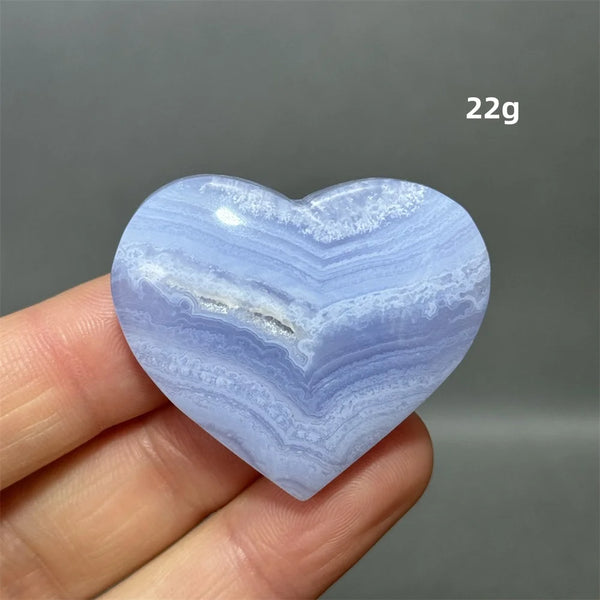 Blue Lace Crystal Heart-ToShay.org