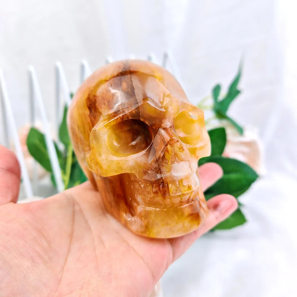 Yellow Golden Healer Skull-ToShay.org