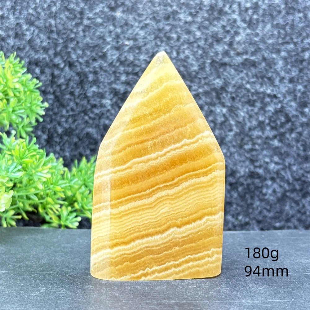 Yellow Striped Crystal Tower-ToShay.org