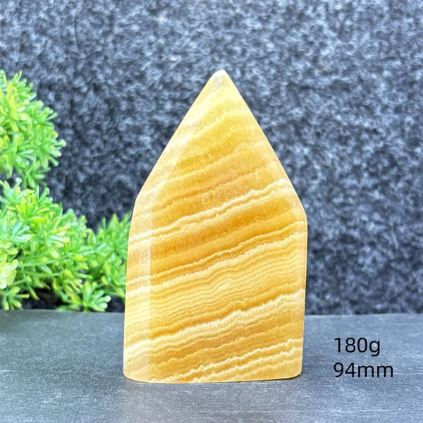 Yellow Striped Crystal Tower-ToShay.org