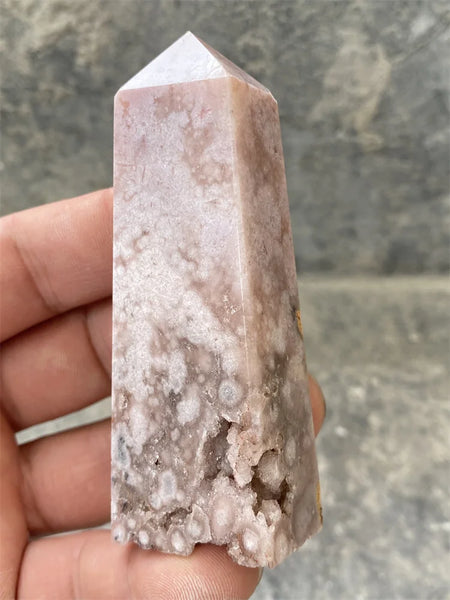 Pink Amethyst Cherry Blossom Agate-ToShay.org
