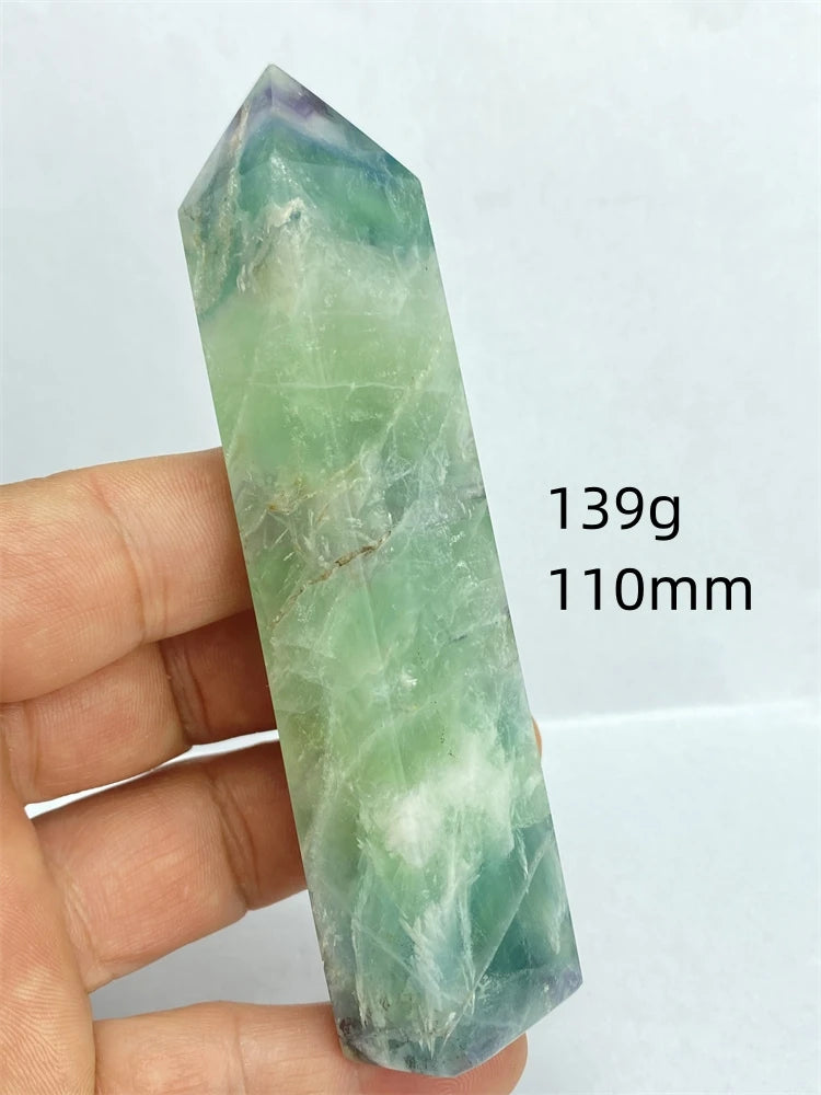 Rainbow Fluorite Crystal Point-ToShay.org
