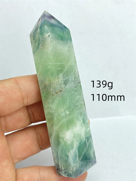 Rainbow Fluorite Crystal Point-ToShay.org