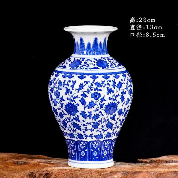 Blue White Porcelain Vase-ToShay.org