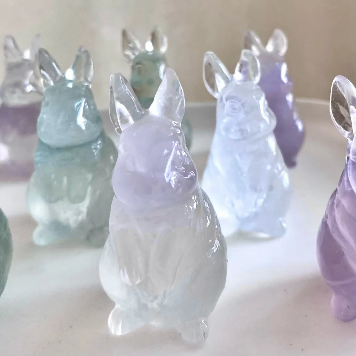Rainbow Fluorite Figurines-ToShay.org