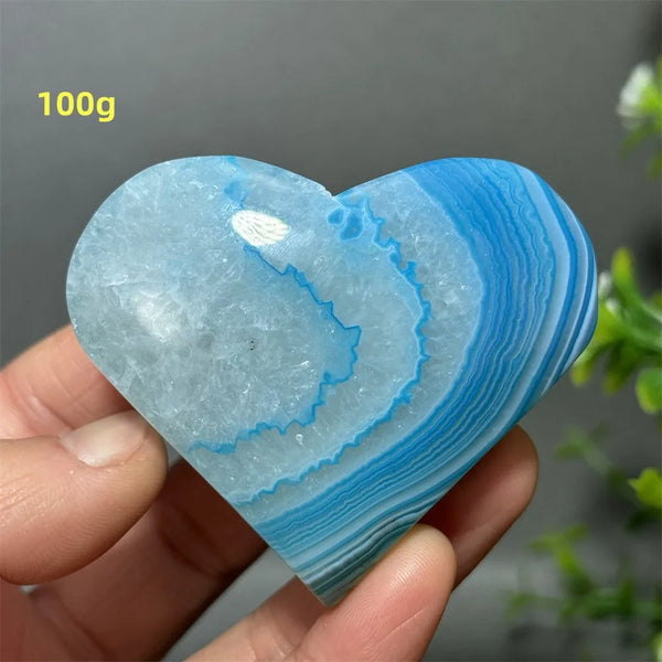 Blue Agate Heart-ToShay.org