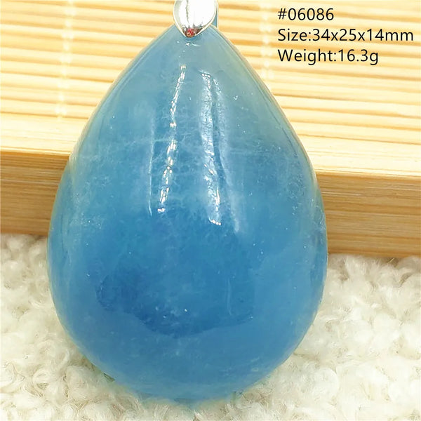 Blue Aquamarine Quartz Pendant-ToShay.org