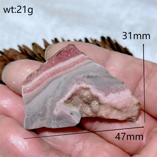 Pink Rhodochrosite Slice-ToShay.org