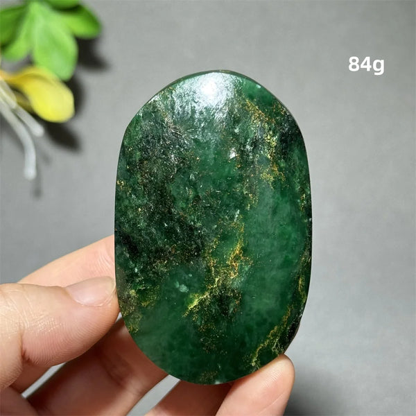 Green Emerald Quartz Palm Stone-ToShay.org